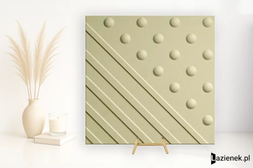 Przejdź do produktu Casalgrande Padana Tactile Diagonale/Tondi Bianco błyszcząca 30x30 cm gr. 7 mm - płytka nierektyfikowana/0822A444