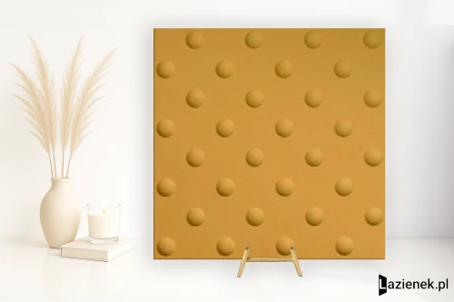 Przejdź do produktu Casalgrande Padana Tactile Tondi Giallo Ocra błyszcząca 30x30 cm gr. 7 mm - płytka nierektyfikowana/0822A145