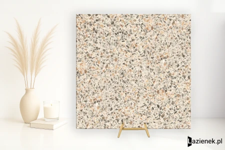 Casalgrande Padana Terrazzo Beige satyna 60x60 - płytka imitująca lastryko
