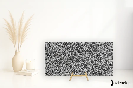 Casalgrande Padana Terrazzo Black błyszcząca 30x60 - płytka imitująca lastryko