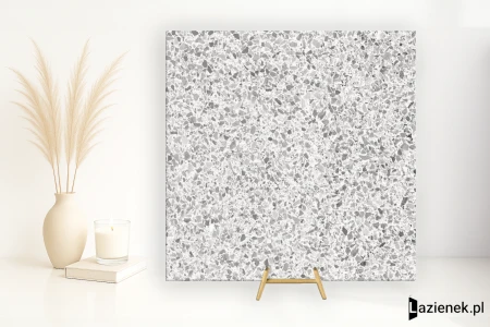 Casalgrande Padana Terrazzo Pearl satyna 60x60 - płytka imitująca lastryko