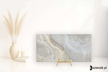 La Fabbrica Ava Onice Iride Argento pół 60x120 - płytka / (L)173066 - płytka imitująca marmur