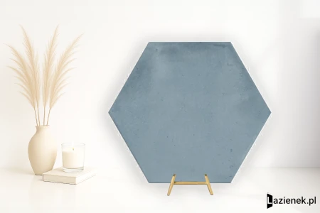 La Fabbrica Ava Small Light Blue błyszcząca 10.7x12.4 - płytka nierektyfikowana / (L)180047 - płytka imitująca kamień