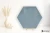 La Fabbrica Ava Small Light Blue błyszcząca 10.7x12.4 - płytka nierektyfikowana / (L)180047 - płytka imitująca kamień