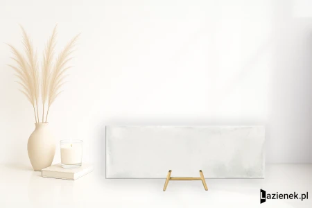 La Fabbrica Ava Small White błyszcząca 5.1x16.1 - płytka nierektyfikowana / (L)180028 - płytka imitująca kamień