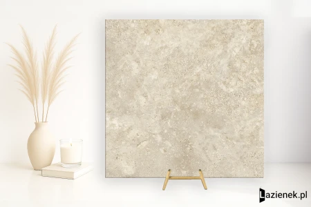 Mirage Elysian Travertini Travertino Light Cross strukturalna 60x60 - płytka imitująca kamień