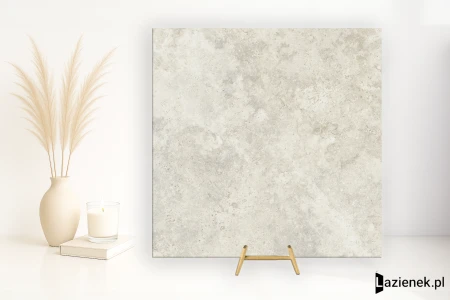 Mirage Elysian Travertini Travertino Misty Cross strukturalna 80x80 - płytka imitująca kamień
