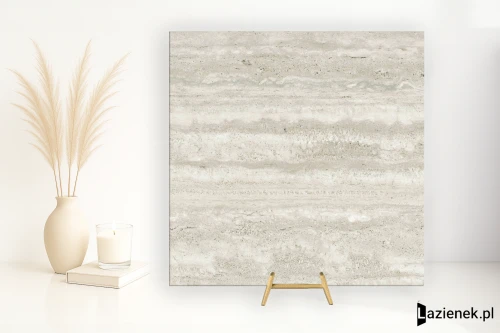 Przejdź do produktu Mirage Elysian Travertini Travertino Misty szczotkowana 120x120 cm gr. 9 mm - płytka rektyfikowana / BKX2