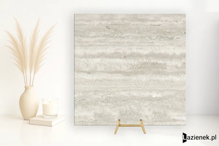 Mirage Elysian Travertini Travertino Misty szczotkowana 60x60 - płytka imitująca kamień