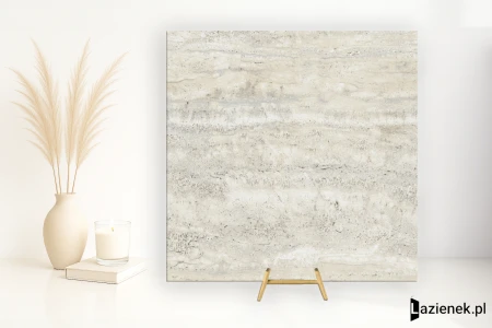 Mirage Elysian Travertini Travertino Misty strukturalna 120x120 - płytka imitująca kamień