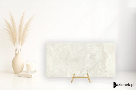Mirage Elysian Travertini Travertino Pearly Cross strukturalna 60x120 - płytka imitująca kamień