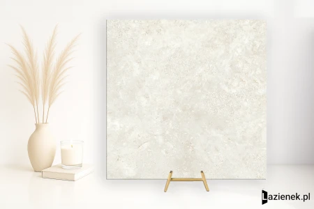 Mirage Elysian Travertini Travertino Pearly Cross strukturalna 60x60 - płytka imitująca kamień