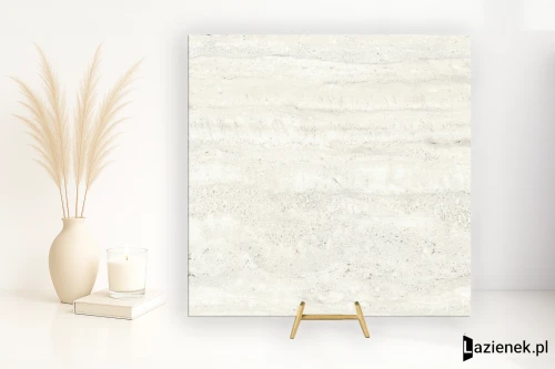 Przejdź do produktu Mirage Elysian Travertini Travertino Pearly szczotkowana 120x120 cm gr. 9 mm - płytka rektyfikowana / BKX1