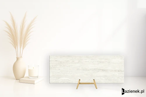 Przejdź do produktu Mirage Elysian Travertini Travertino Pearly szczotkowana 120x278 cm gr. 6 mm - płytka rektyfikowana / BMK6