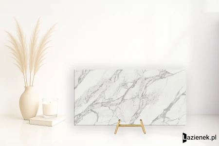 Mirage Jewels Statuario Lunensis A podklejona siatką 162x324 - płytka imitująca marmur