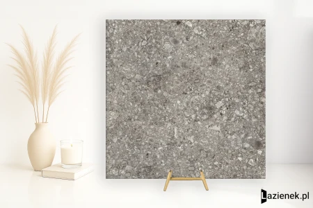 Mirage Norr Gra strukturalna 80x80 - płytka imitująca lastryko