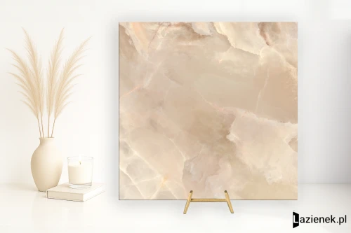 Przejdź do produktu Mirage Onyce Champagne perłowa satynowa 120x120 cm gr. 9 mm - płytka rektyfikowana / CAM1