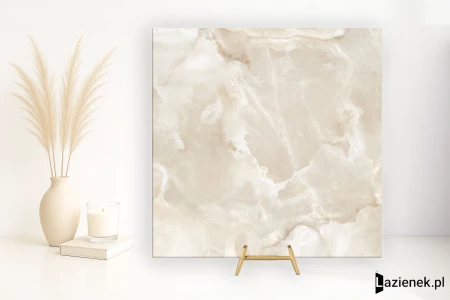 Mirage Onyce Coconut wysoki 120x120 - płytka imitująca marmur