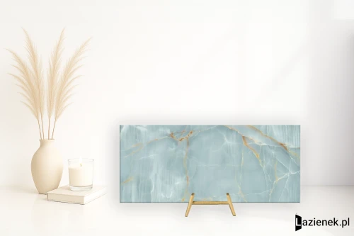 Przejdź do produktu Imola The Room Onyx Aqua Blue Gold Lappato 120x278 cm gr. 6,5 mm - płytka rektyfikowana / BLU AQ6 278 LP