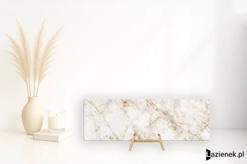 Przejdź do produktu Grespania Cuarzo Reno Cuarzo Reno błyszcząca 120x360 cm gr. 6 mm - płytka nierektyfikowana / 80CN31P