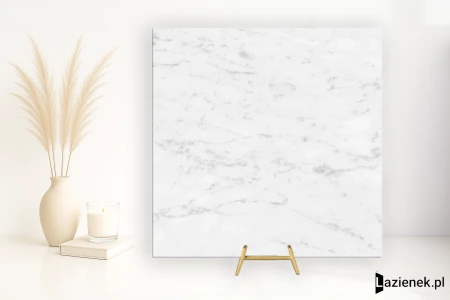 Grespania Marmorea Carrara błyszcząca 59x59 - płytka imitująca marmur