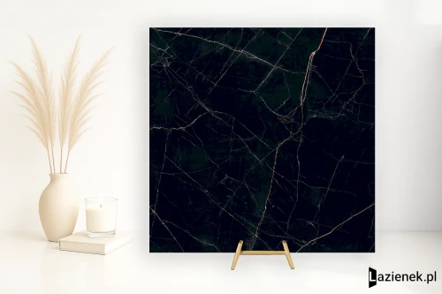 Przejdź do produktu Grespania Nero Ardi Nero Ardi błyszcząca 120x120 cm gr. 6 mm - płytka nierektyfikowana / 80NH93P