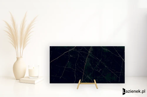 Przejdź do produktu Grespania Nero Ardi Nero Ardi błyszcząca 60x120 cm gr. 6 mm - płytka nierektyfikowana / 80NH94P
