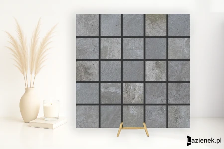 Grespania Tempo Antracita błyszcząca 30x30 - płytka nierektyfikowana - płytka imitująca beton