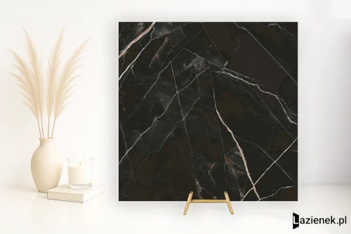 Przejdź do produktu Grespania Calacata Black Calacata Black matowa 160x160 cm gr. 8 mm - płytka nierektyfikowana / 88C9908