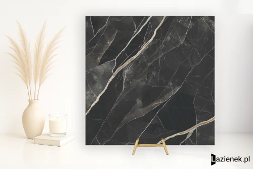 Przejdź do produktu Grespania Calacata Black Calacata Black błyszcząca 119x119 cm gr. 10 mm - płytka rektyfikowana / 36C990P