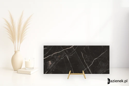 Przejdź do produktu Grespania Calacata Black Calacata Black błyszcząca 120x278 cm gr. 6 mm - płytka nierektyfikowana / 78C998P