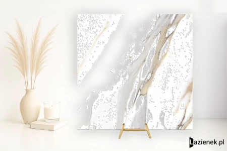 Grespania Calacata Gold Calacata Gold błyszcząca 59x59 - płytka imitująca marmur