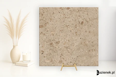 Grespania Bierzo Moka pólpoler 120x120 - płytka imitująca kamień