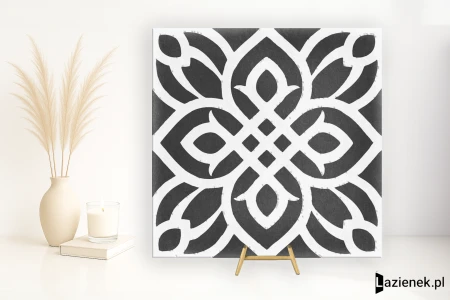 Grespania Boheme Negro 20x20 - płytka nierektyfikowana - płytka dekoracyjna