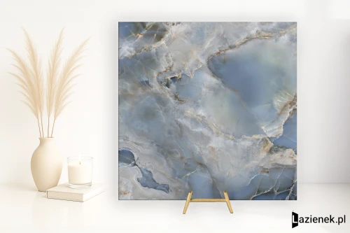 Przejdź do produktu Tagina Onice Reale Oceano wysoki połysk 120x120 cm gr. 6 mm - płytka rektyfikowana / 108074