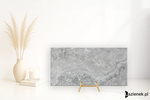 Przejdź do produktu Tagina Onyx Diamond Grey Agate wysoki połysk 60x120 cm gr. 9 mm - płytka rektyfikowana / 148045
