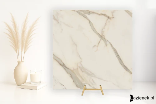 Przejdź do produktu Caesar Anima Futura Golden White matowa strukturalna 3D 120x120 cm gr. 9 mm - płytka rektyfikowana / AHZO