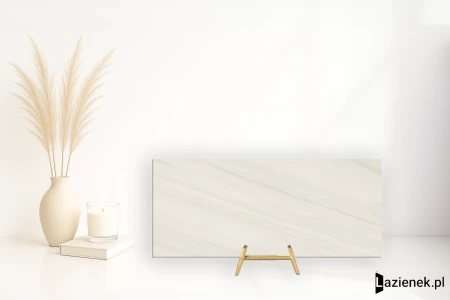 Caesar Anima Wonder Snow satynowa 120x278 - płytka imitująca marmur