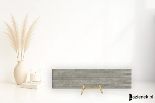 Przejdź do produktu Tuscania Continental Dark Grey matowa 30.4x122.2 cm gr. 9 mm - płytka rektyfikowana / P6C9