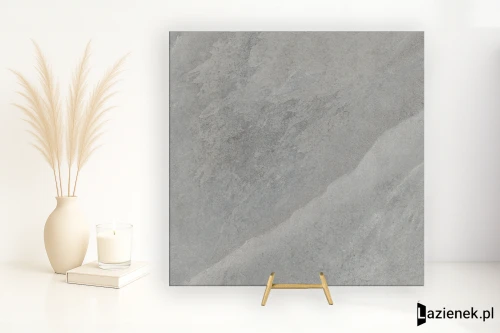 Przejdź do produktu Tuscania Slash Mid Grey matowa 61x61 cm gr. 9 mm - płytka rektyfikowana / M5X5