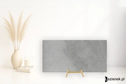 Przejdź do produktu Tuscania Slash Mid Grey matowa 61x122.2 cm gr. 9 mm - płytka rektyfikowana / M6W2