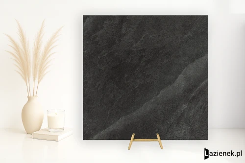 Przejdź do produktu Tuscania Slash Anthracite matowa 61x61 cm gr. 9 mm - płytka rektyfikowana / M5X3