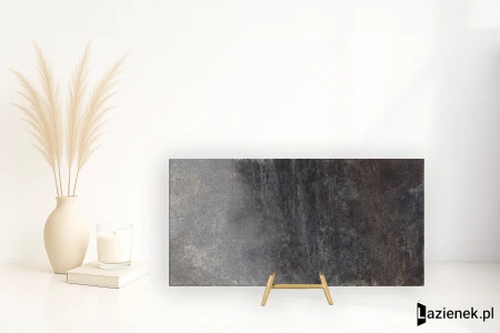Rondine Ardesie Dark błyszcząca 60x120 - płytka imitująca kamień