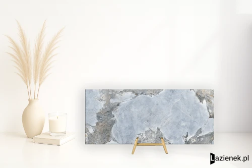 Przejdź do produktu Rondine Invisible Blue półpolerowana 120x280 cm gr. 6 mm - płytka rektyfikowana / J92927