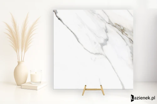 Przejdź do produktu Colorker Calacatta Gold White polerowana 120x120 cm gr. 10 mm - płytka rektyfikowana / 223527