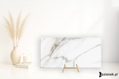 Przejdź do produktu Colorker Calacatta Gold White polerowana 60x120 cm gr. 10 mm - płytka rektyfikowana / 223526