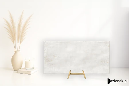 Colorker Nuance White błyszcząca 29.5x59.5 - płytka imitująca beton