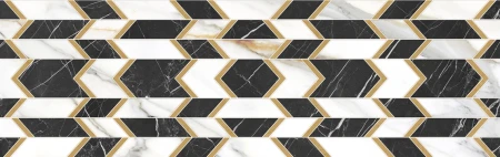 Colorker Calacatta Gold White błyszcząca 31.6x100 - płytka imitująca marmur
