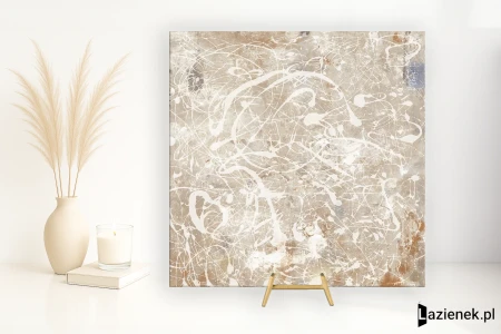 Fondovalle Action Paint Dark White naturalna 120x120 - płytka imitująca kamień