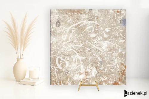 Przejdź do produktu Fondovalle Action Paint Dark White naturalna 120x120 cm gr. 6 mm - płytka rektyfikowana / ACT008